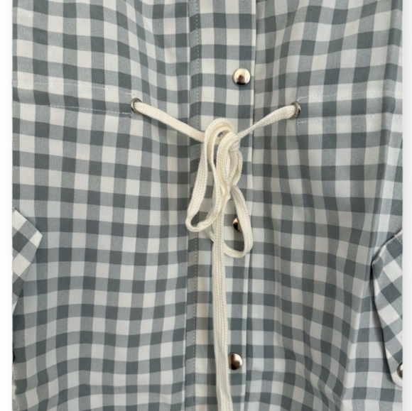 Anthropologie English Factory Checkered Balloon Sleeve Jacket - Picture 9 of 10